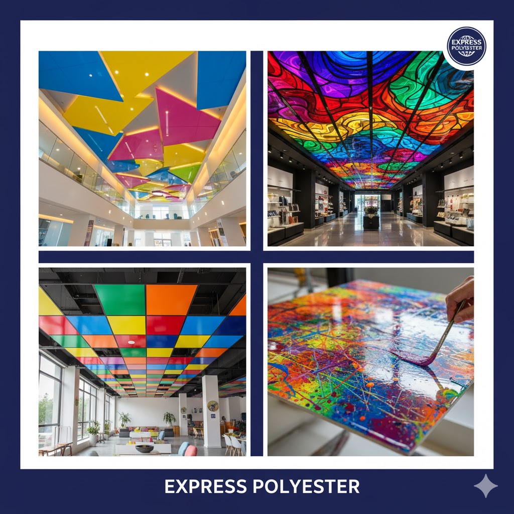 fiberglass tavan antalya kapalı alan otel villa kurumsal bina tavan sistemleri
